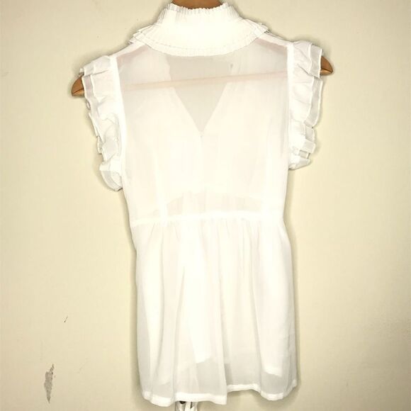 Urban Behavior Sz S White Blouse - Picture 6 of 6